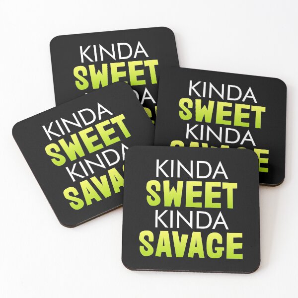 Item preview, Kinda Sweet Kinda Savage, Funny Vintage Inspirational Quote designed and sold by Vitrina ⭐⭐⭐⭐⭐.