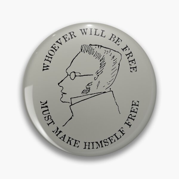 Item preview, Whoever Will Be Free Must Make Himself Free - Max Stirner Quote, Philosopher, Egoist, Anarchist designed and sold by SpaceDogLaika.