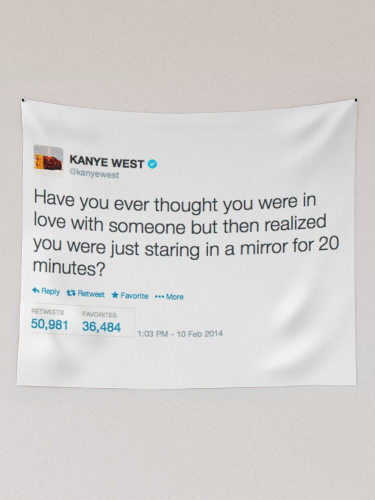 Kanye best sale tweet tapestry