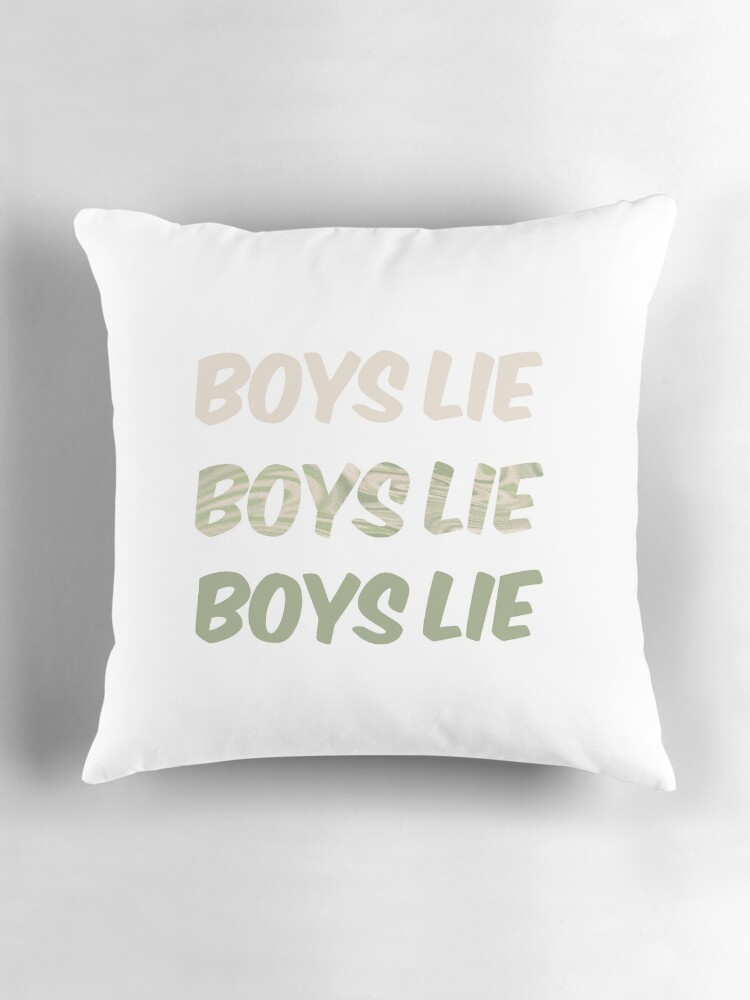 Boys lie selling pillow