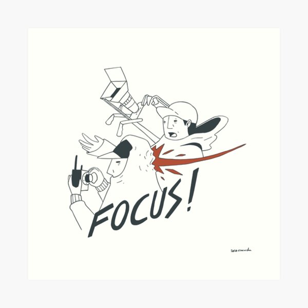Focus Slap Art Print
