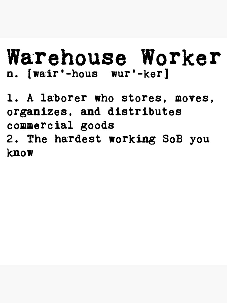 Warehouse Worker Meaning