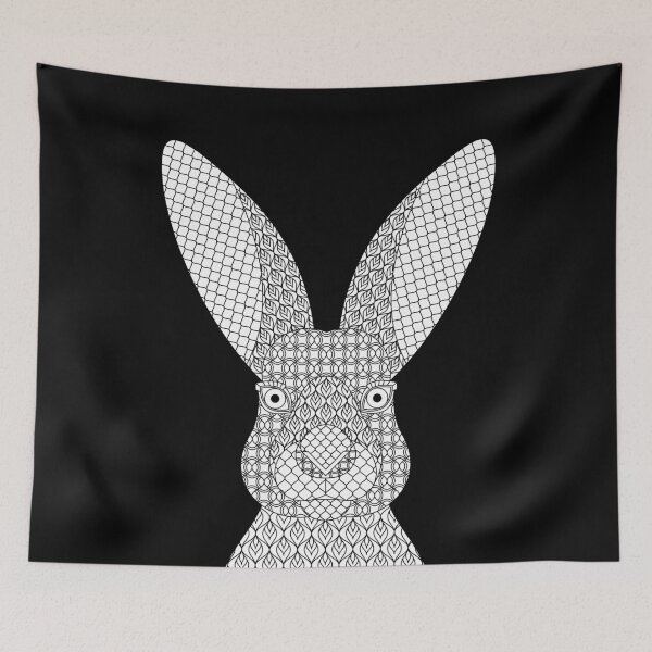 Item preview, Rabbit Portrait in Patterns designed and sold by Laura Ray Leslie.