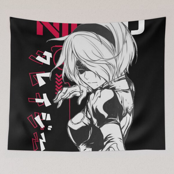 Item preview, nier automata 2B Tshirt mask hoodie designed and sold by [-A-] Industrie s.