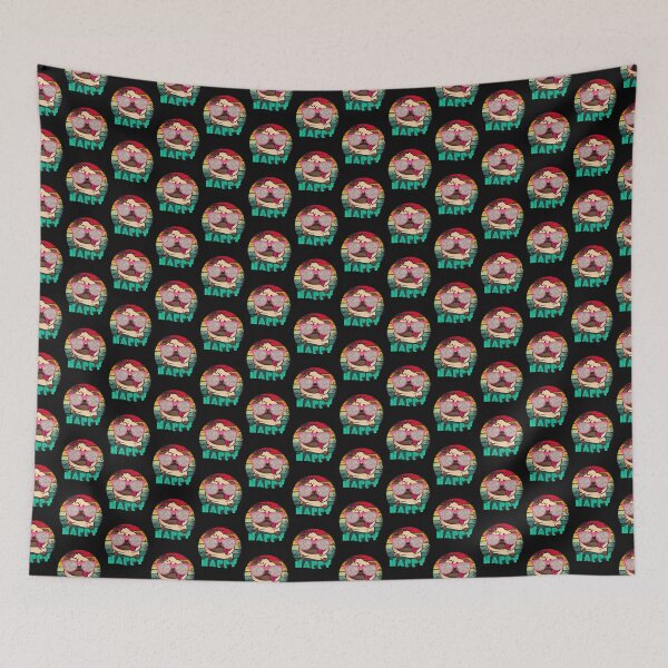 Item preview, HAPPY Pug Retro Vintage  designed and sold by ByLorin.