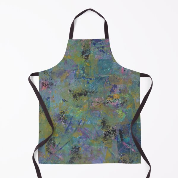 Item preview, Abstract Textures in Acrylic on Paper In Cool Colors designed and sold by Leslie Rogers Todder.