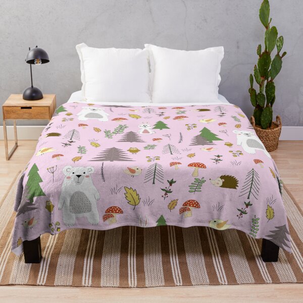 Item preview, Forest animals surface pattern designed and sold by PurrfectCorner.