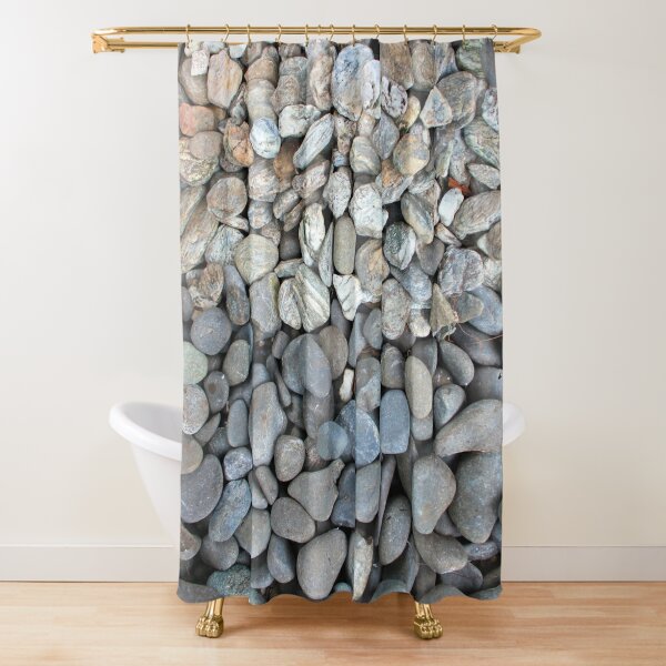 Green Stone Rock Pebble Picture Design Bathroom Fabric Shower Curtain ss858 