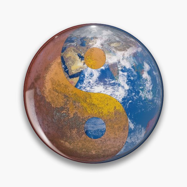 Item preview, Earth Mars Yin Yang designed and sold by Alienphysique.