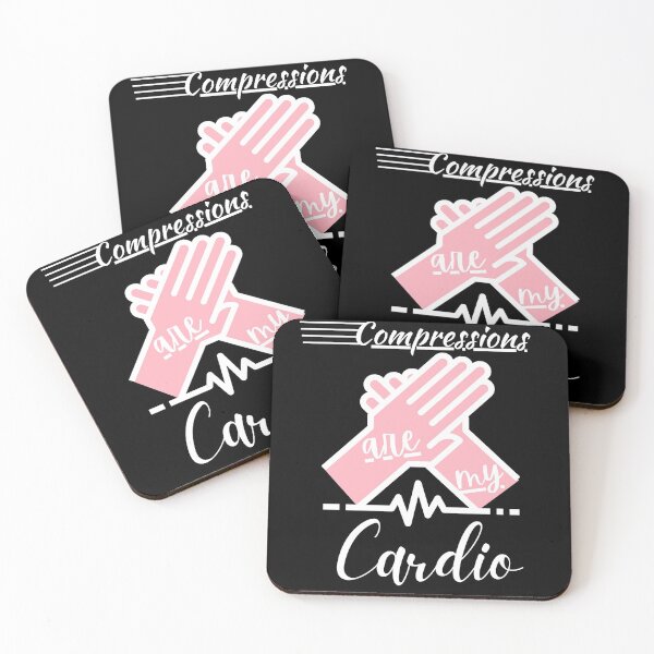 Item preview, Compressions are my cardio funny nurse designed and sold by Breanna Frettoloso.