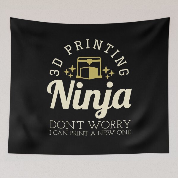 Item preview, 3D Printing Ninja - Funny 3D Printer Shirt designed and sold by Sutra-Lotus-Co.