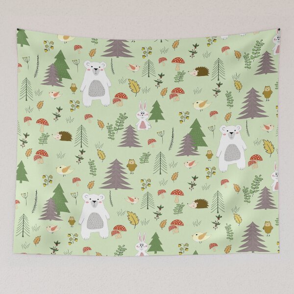 Item preview,  Forest animals pattern designed and sold by PurrfectCorner.