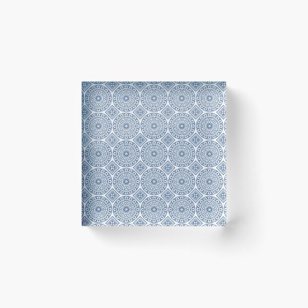 Item preview, Blue Portuguese Tile Fifteen Circles designed and sold by mattpanta.