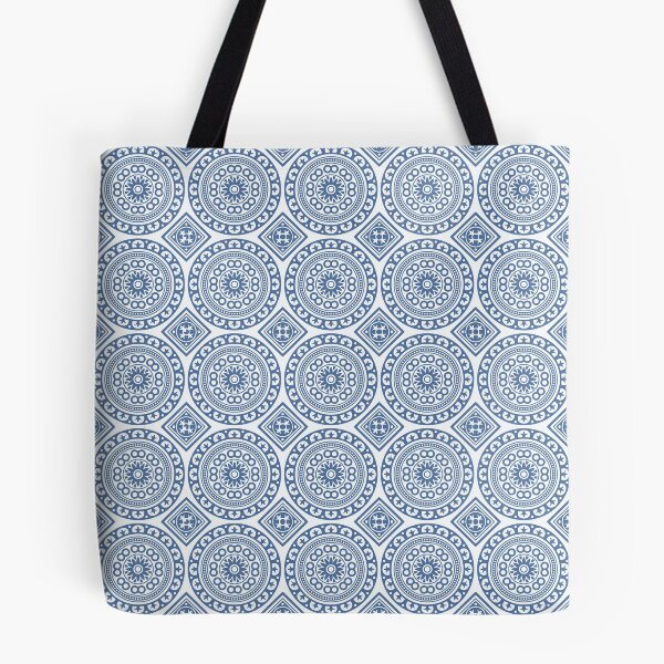 Item preview, Blue Portuguese Tile Fifteen Circles designed and sold by mattpanta.