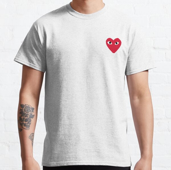 cdg heart tee