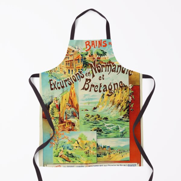 Artikelvorschau, retro classic OUEST Normandie et Bretagne poster entworfen und verkauft von CorasPosters.