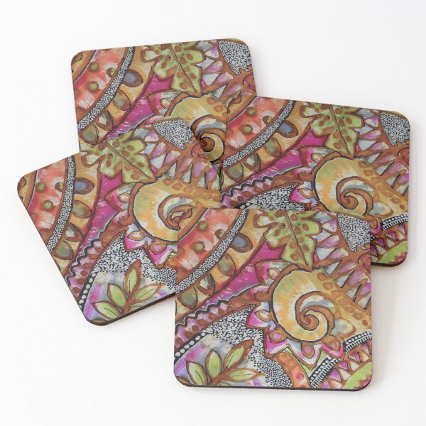 Item preview, Tribal Abstract Swirls Batik designed and sold by Leslie Rogers Todder.
