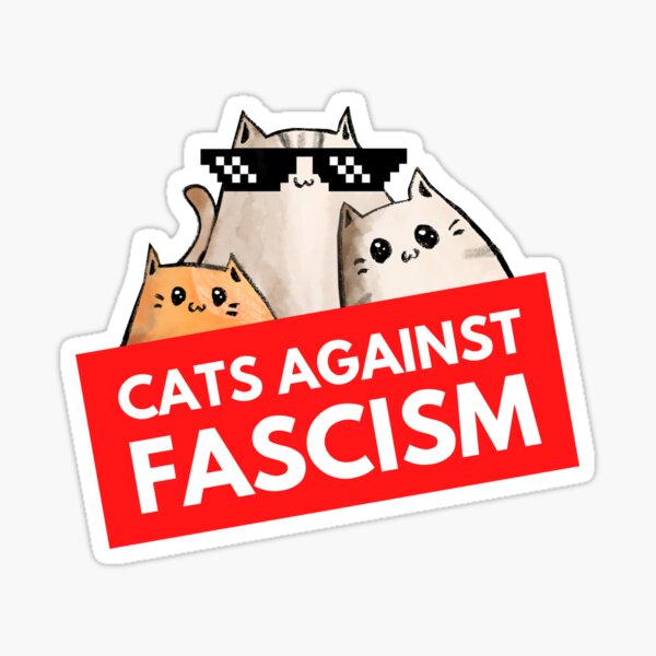 Artikel-Vorschau von Katzen gegen Faschismus, designt und verkauft von mydoodlesateme.