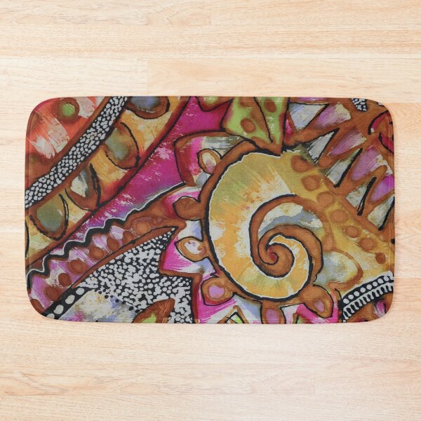 Item preview, Tribal Abstract Swirls Batik designed and sold by Leslie Rogers Todder.