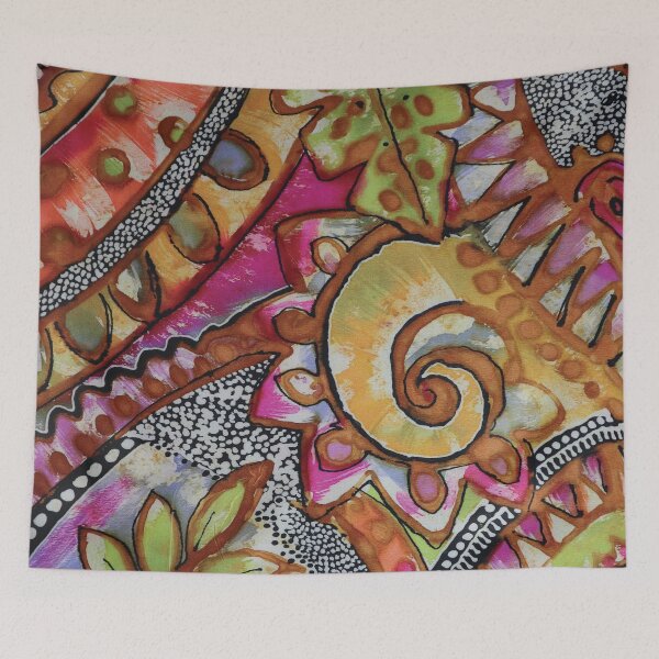 Item preview, Tribal Abstract Swirls Batik designed and sold by Leslie Rogers Todder.