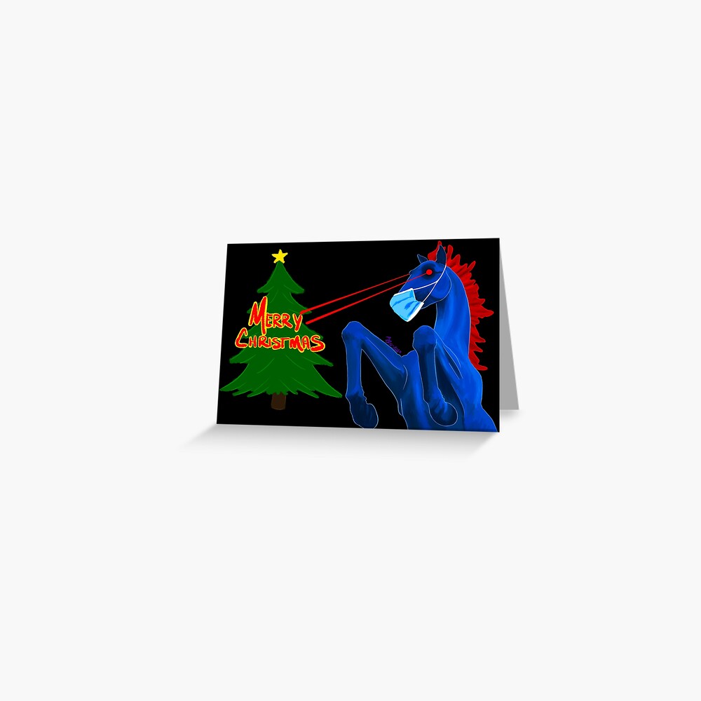 Merry Christmas, From Blucifer Greeting Card