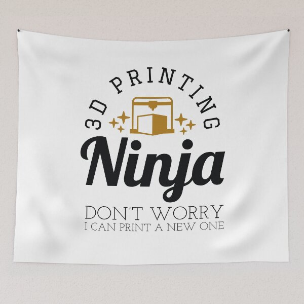 Item preview, 3D Printing Ninja - Funny 3D Printer Shirt designed and sold by Sutra-Lotus-Co.