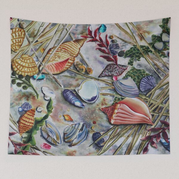 Item preview, Shells On Shoreline designed and sold by Leslie Rogers Todder.