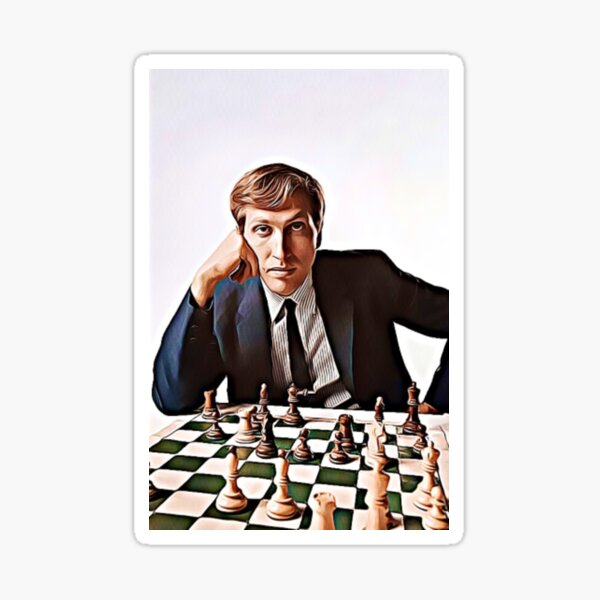 Bobby Fischer "Artwork" Sticker