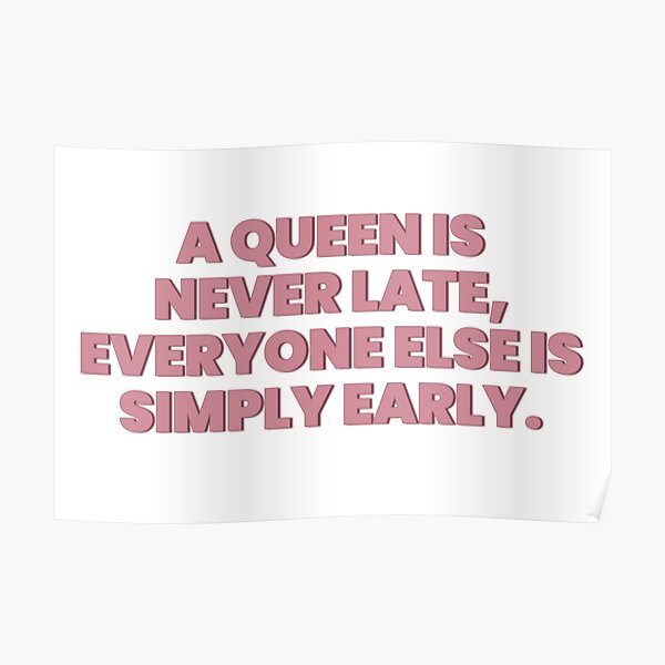 Princess Diaries Queen is never late Poster