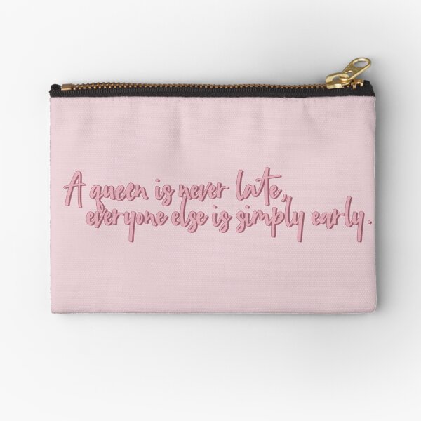 The Princess Diaries A Queen is never Late Zipper Pouch