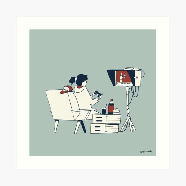 Video Assistant in Quarantine Art Print