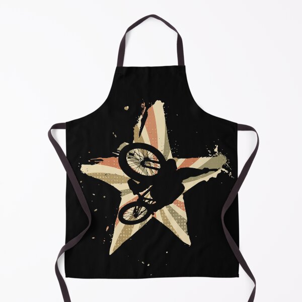 Item preview, Retro star cyclist does trick with mountain bike designed and sold by Denis Rösler.