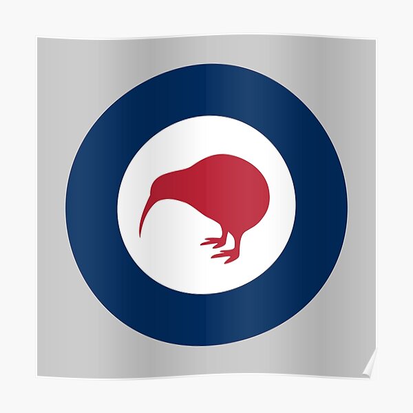Póster «RNZAF ROYAL NEW ZEALAND AIR FORCE ROUNDEL RONDEL KIWI» de ...