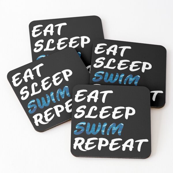 Item preview, Eat Sleep Swim Repeat - a swimmers life designed and sold by SuziSukiDesigns.