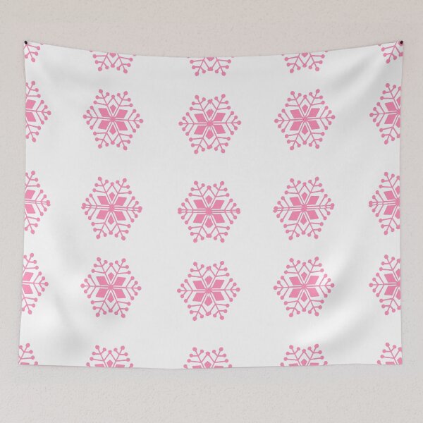 Item preview, Pink Snowflakes on White designed and sold by AlteredAtelier.
