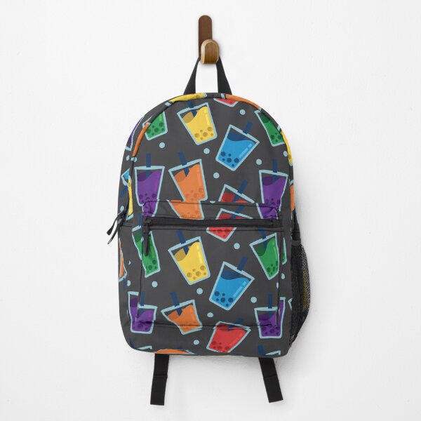 Item preview, Grey Rainbow Boba Tea Pattern designed and sold by simplybirdsong.