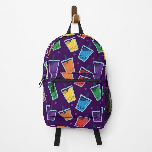 Item preview, Purple Rainbow Colorful Boba Tea Pattern designed and sold by simplybirdsong.