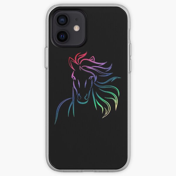 Fergus The Horse. Rainbow Fergus The Horse iPhone Soft Case