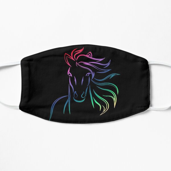 Fergus The Horse. Rainbow Fergus The Horse Flat Mask