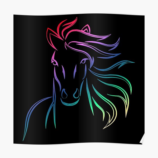 Fergus The Horse. Rainbow Fergus The Horse Poster