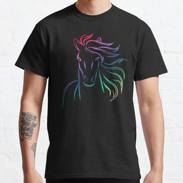 Fergus The Horse. Rainbow Fergus The Horse Classic T-Shirt