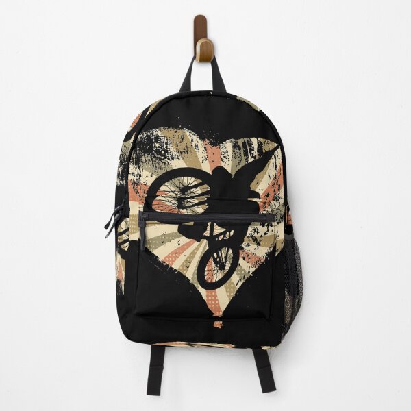 Item preview, Retro heart cyclist flies with mountain bike designed and sold by Denis Rösler.