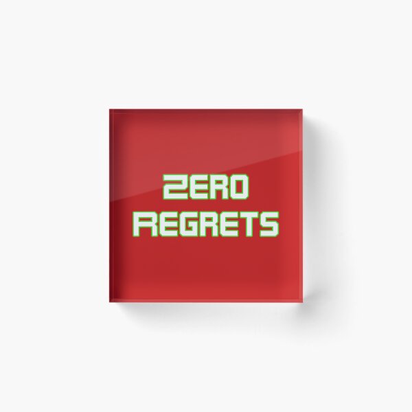 Item preview, Zero Regrets designed and sold by Piztees.