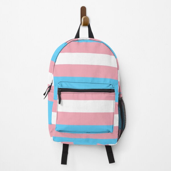 trans light pink backpack