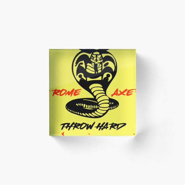 The Axe Shoppe | Cobra Kai T-Shirt Acrylic Block