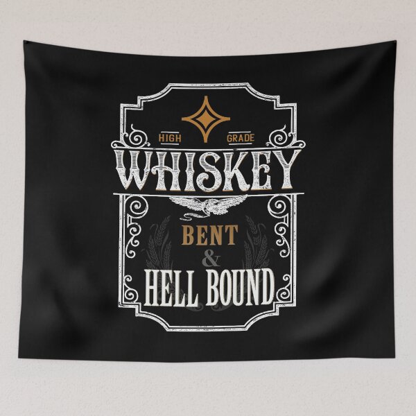 Item preview, Whiskey Bent And Hell Bound designed and sold by LuckyGypsies.