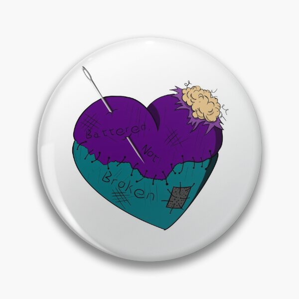 Item preview, Battered Not Broken “Battered Heart’  designed and sold by Ronald Franklin.
