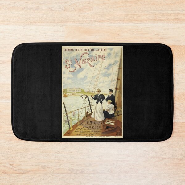 Item preview, retro classic ORLEANS et OUEST St Nazaire poster designed and sold by CorasPosters.