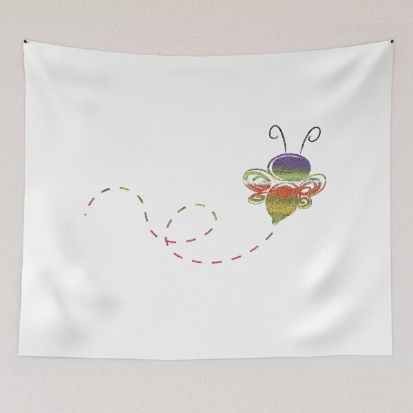 Item preview, Bee Flowers Art designed and sold by zeliche mohammed.