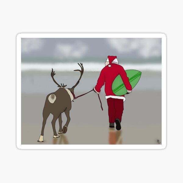 Item preview, Surfing Santa  designed and sold by JMVisuals28.